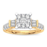 3/4 Ct Diamond Engagement Ring in 10 Karat Gold